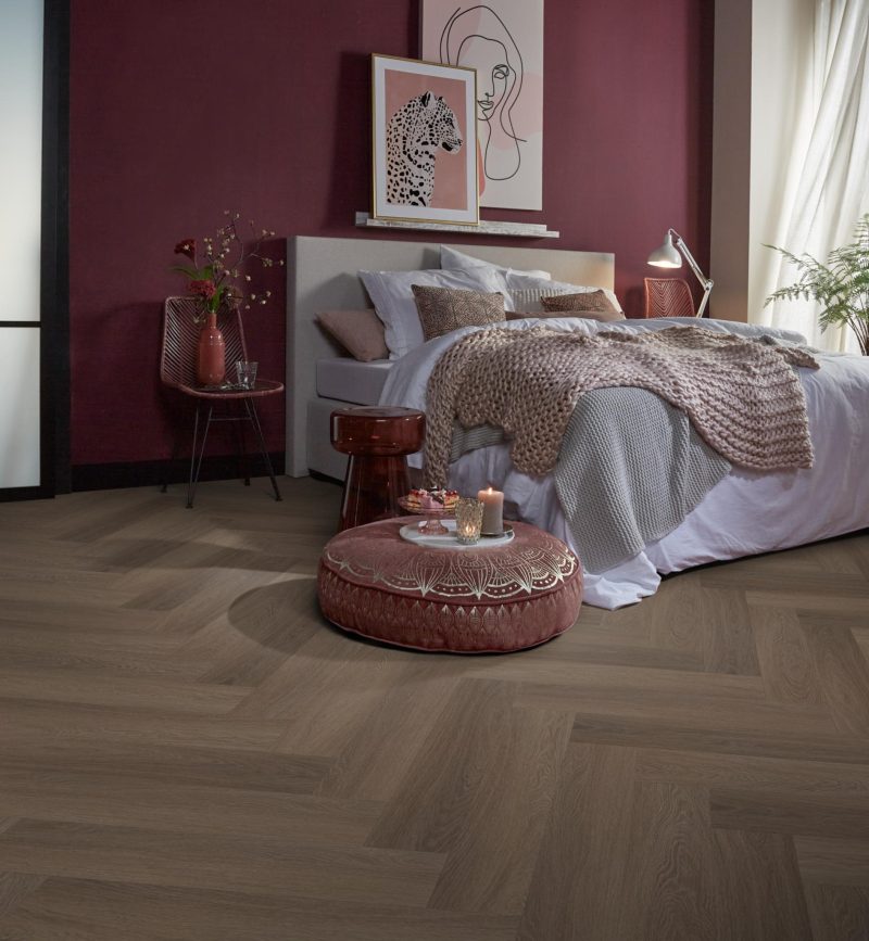 Ambiant Spigato Estino visgraat dryback brown - Afbeelding 2