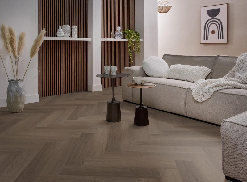 Ambiant Spigato Estino visgraat dryback brown - Afbeelding 4