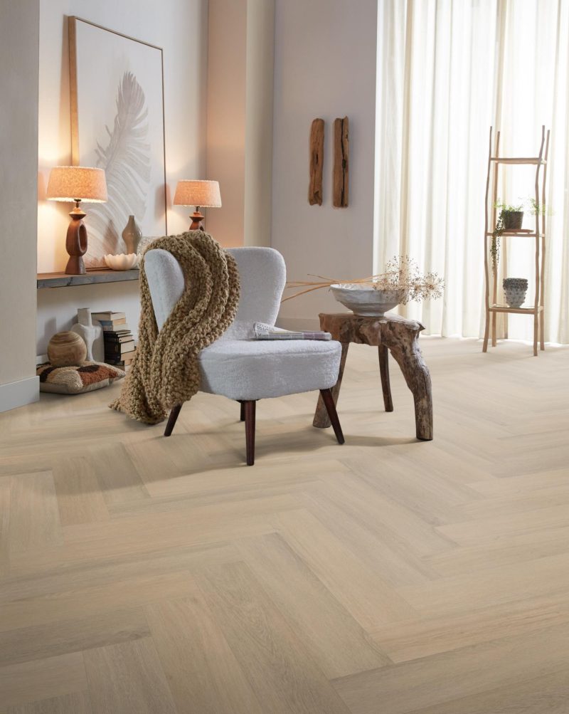 Ambiant Spigato Viranto visgraat dryback warm beige - Afbeelding 3