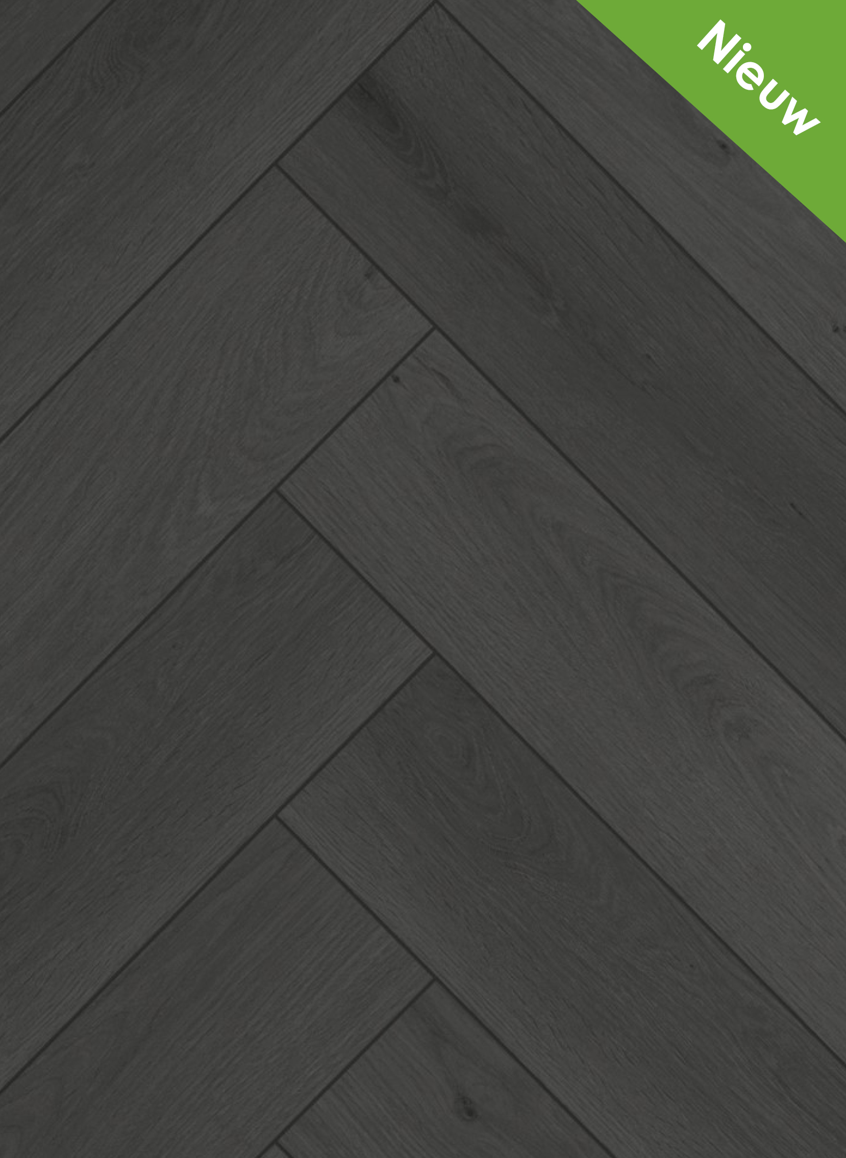 15% korting: - PVC - Gelasta Firmfit Visgraat Dryback 6801 Summerfiel Charcoal - toplaag 0.55 - Zwart tinten