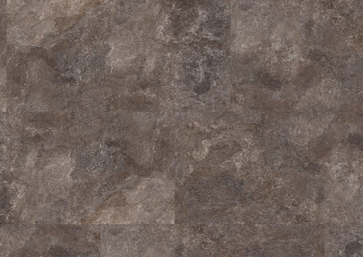 PVC - Floer Tegel PVC - Graniet Donker - toplaag 0.55 - Bruin