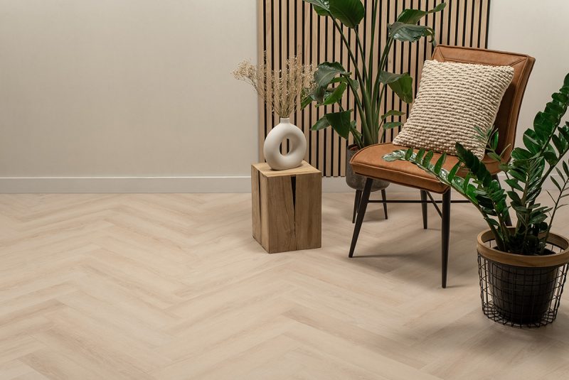 Floer Visgraat PVC - Crème Eiken (Uitlopend) - Afbeelding 6