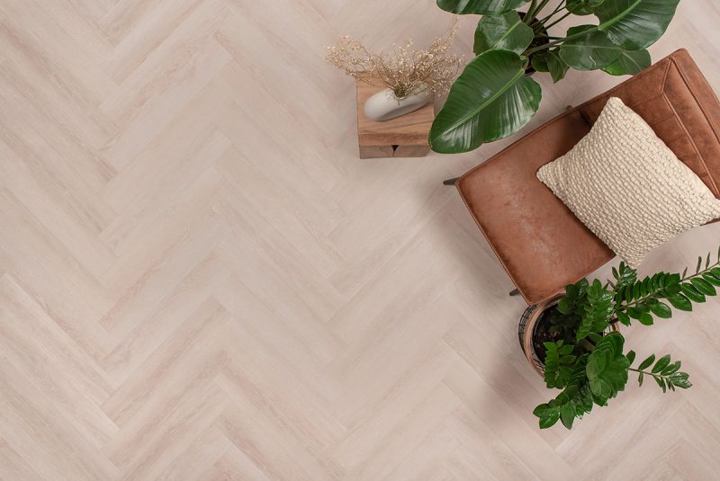 Floer Visgraat PVC - Mat Wit Eiken (Uitlopend) - Afbeelding 4