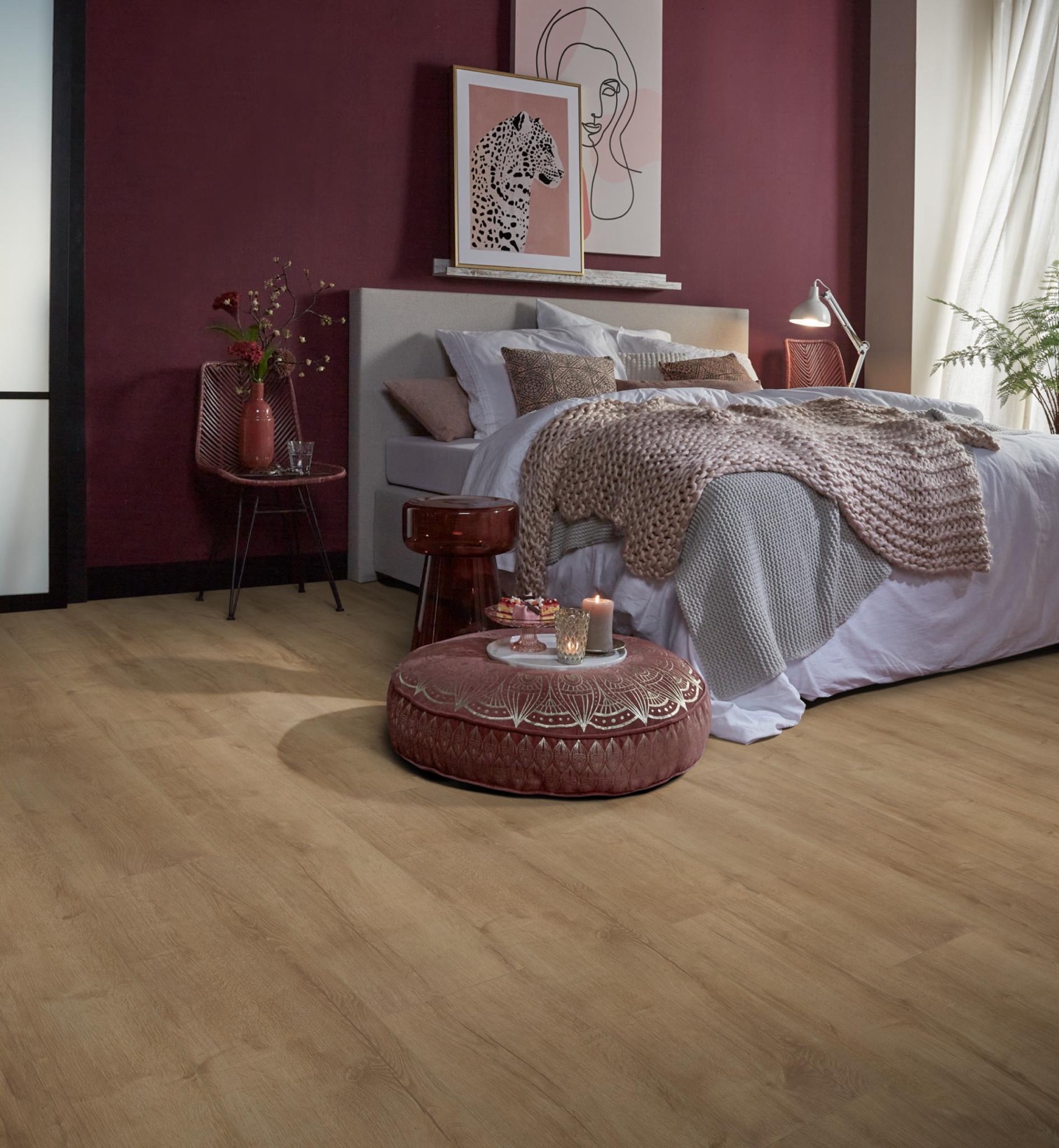 Laminaat - Ambiant Superior oak lichtbruin eiken - toplaag 0 - Bruin