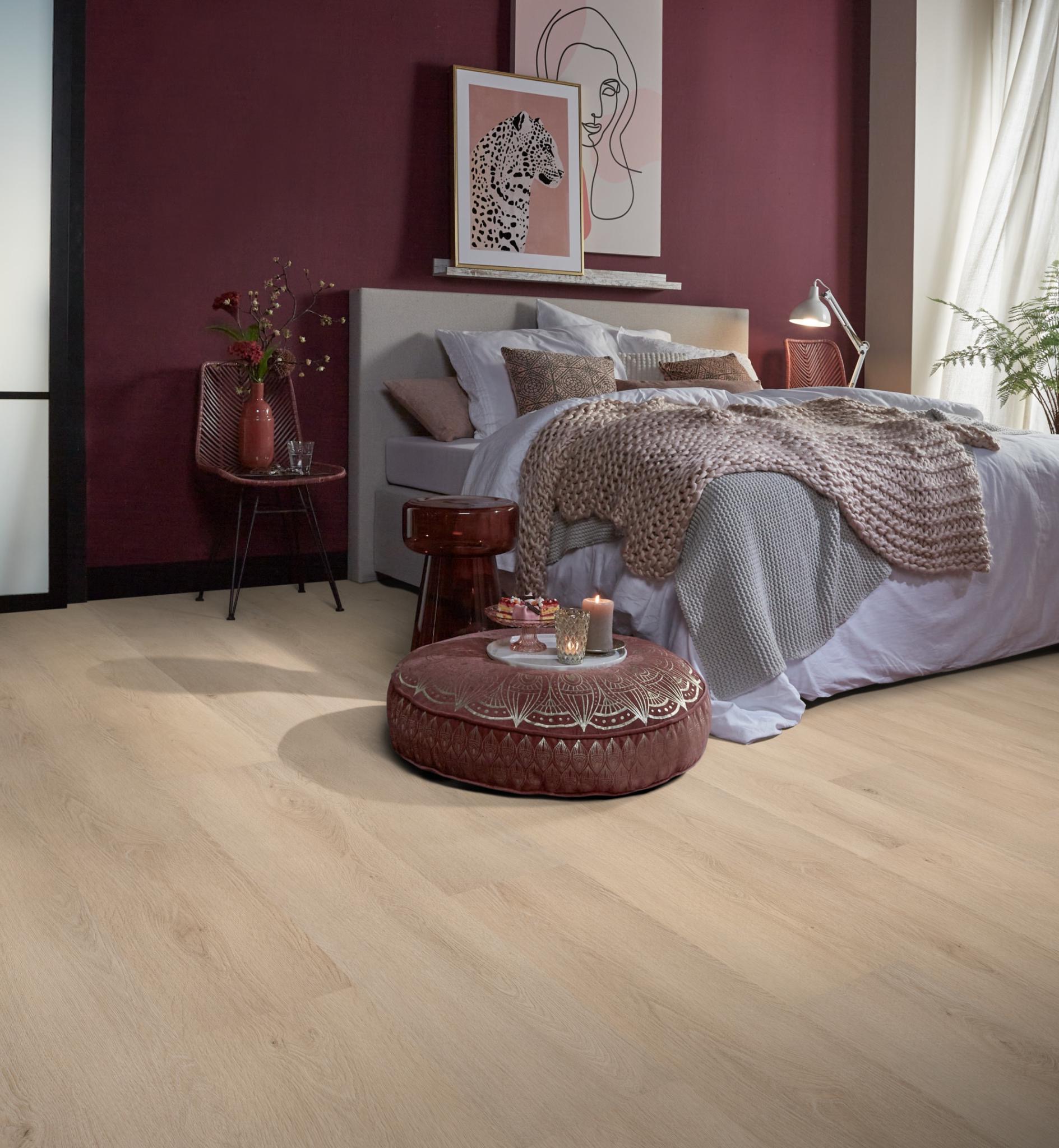 PVC - Ambiant Marento dryback light oak - toplaag 0.55 - Bruin