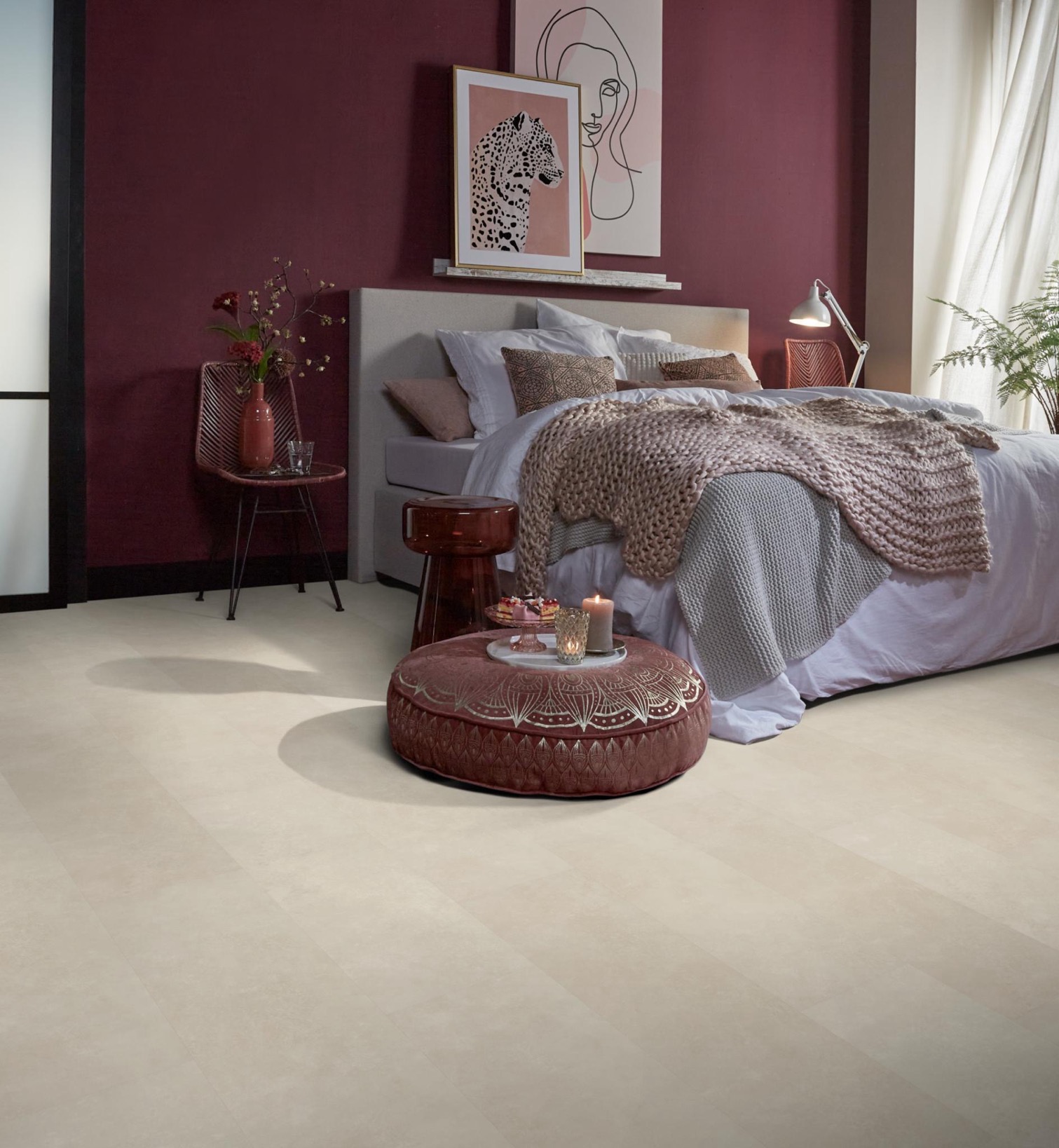 PVC - Ambiant Viretto dryback beige - toplaag 0.55 - Bruin