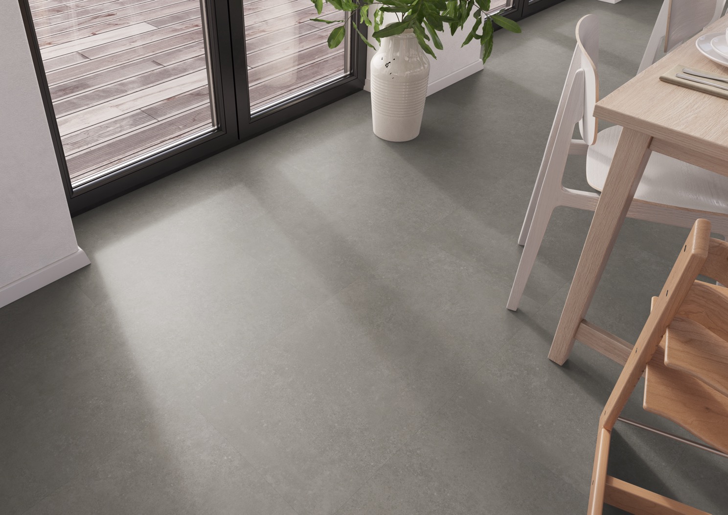 PVC - Belakos Touchstone Medium 104 - toplaag 0.55 - Grijs