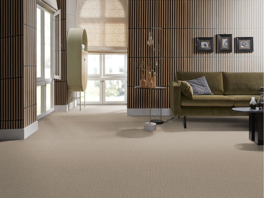 Ambiant Silentlines vierkante lattenwand tegel van geolied eiken en vilt