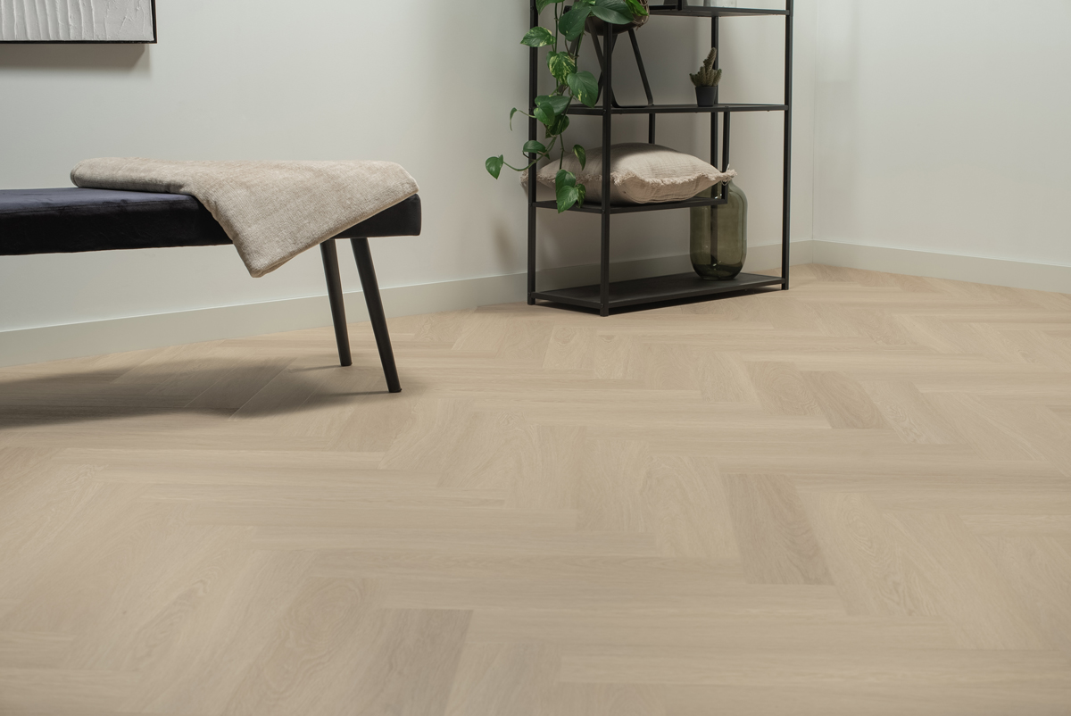 Floer Visgraat PVC - Beige Eiken - Afbeelding 6