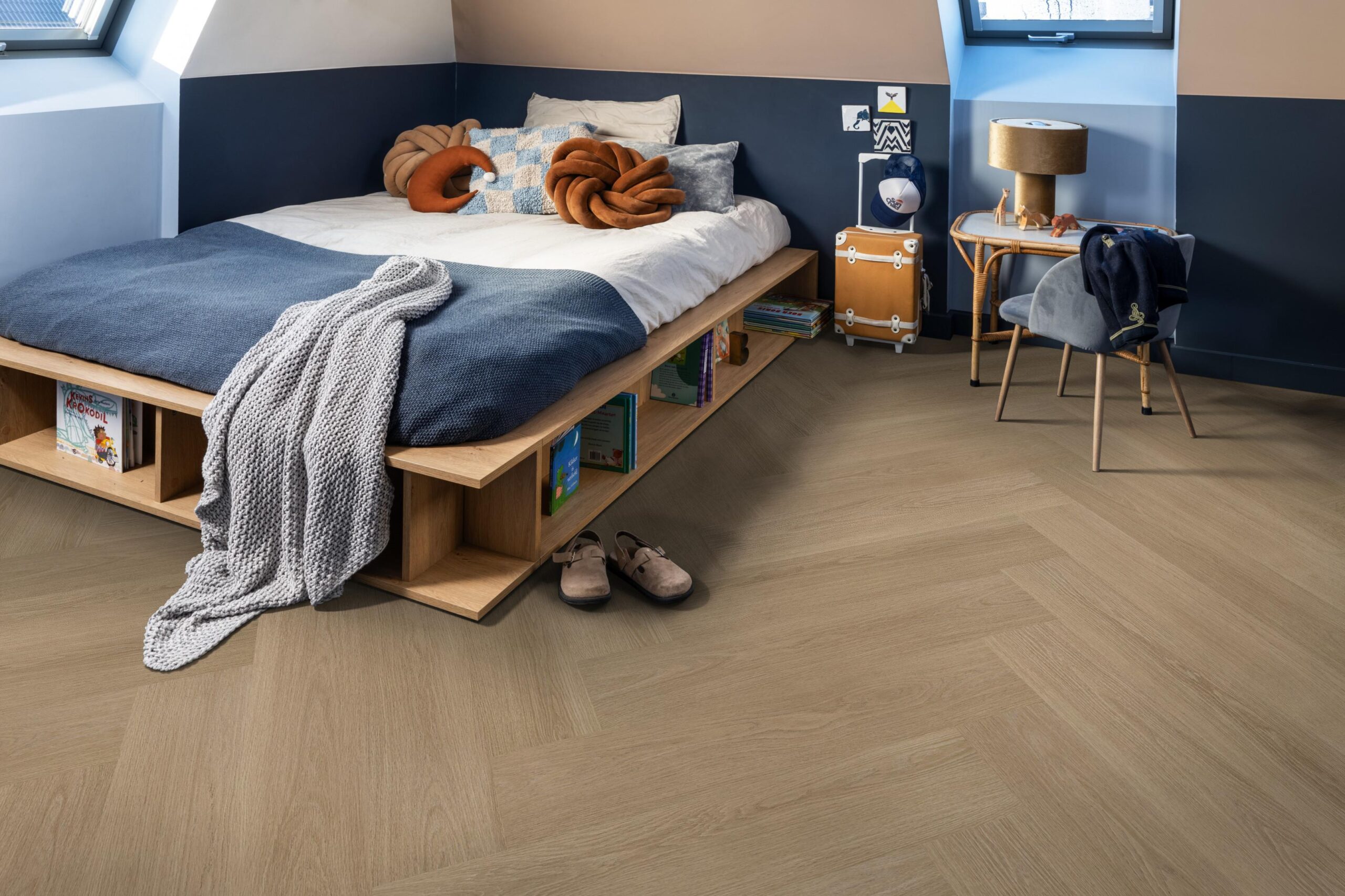 Click PVC - Ambiant Spigato xl Soleno visgraat click SRC warm oak - toplaag 0.55 - xl warm oak