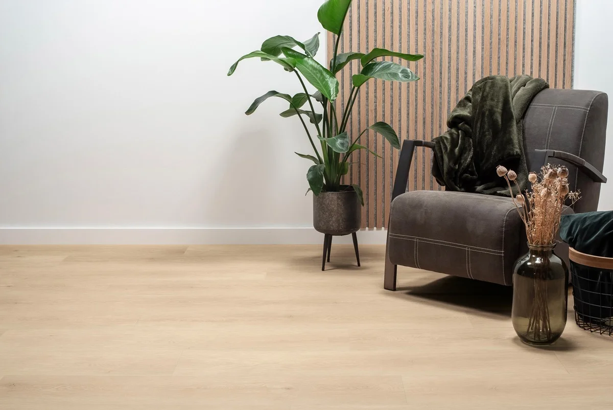 Floer Natuur PVC - Lisse Lichtbruin - Afbeelding 3
