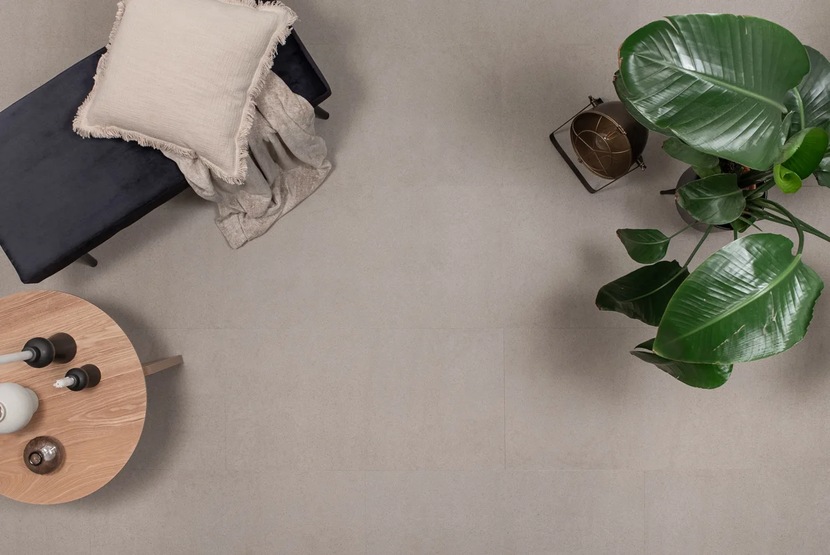 Floer Tegel Click PVC - Betonlook Greige - Afbeelding 8
