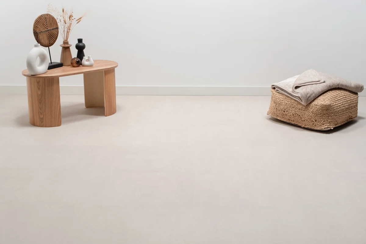 Floer Tegel Click PVC - Betonlook Zand - Afbeelding 3