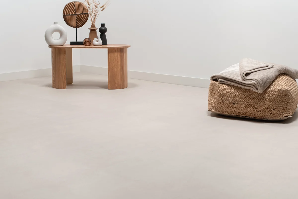 Floer Tegel Click PVC - Betonlook Zand - Afbeelding 7