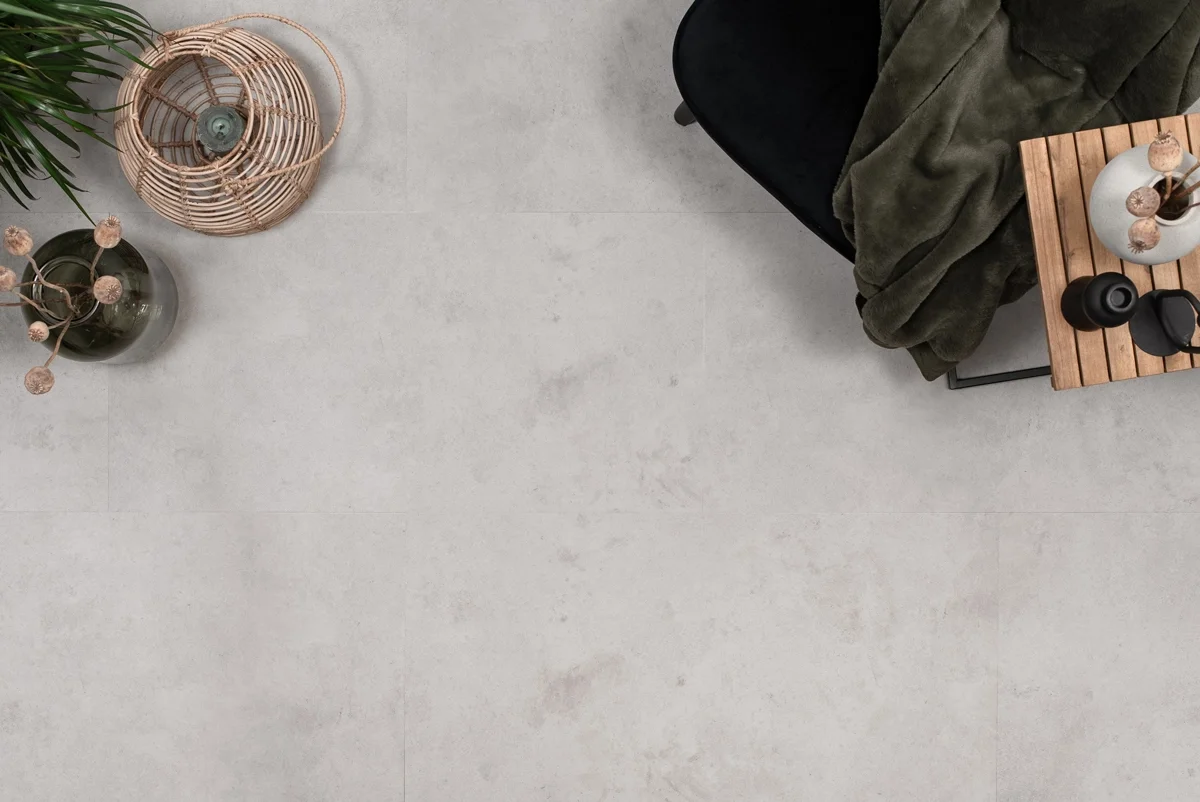 Floer Tegel PVC - Betonlook Lichtgrijs - Afbeelding 4