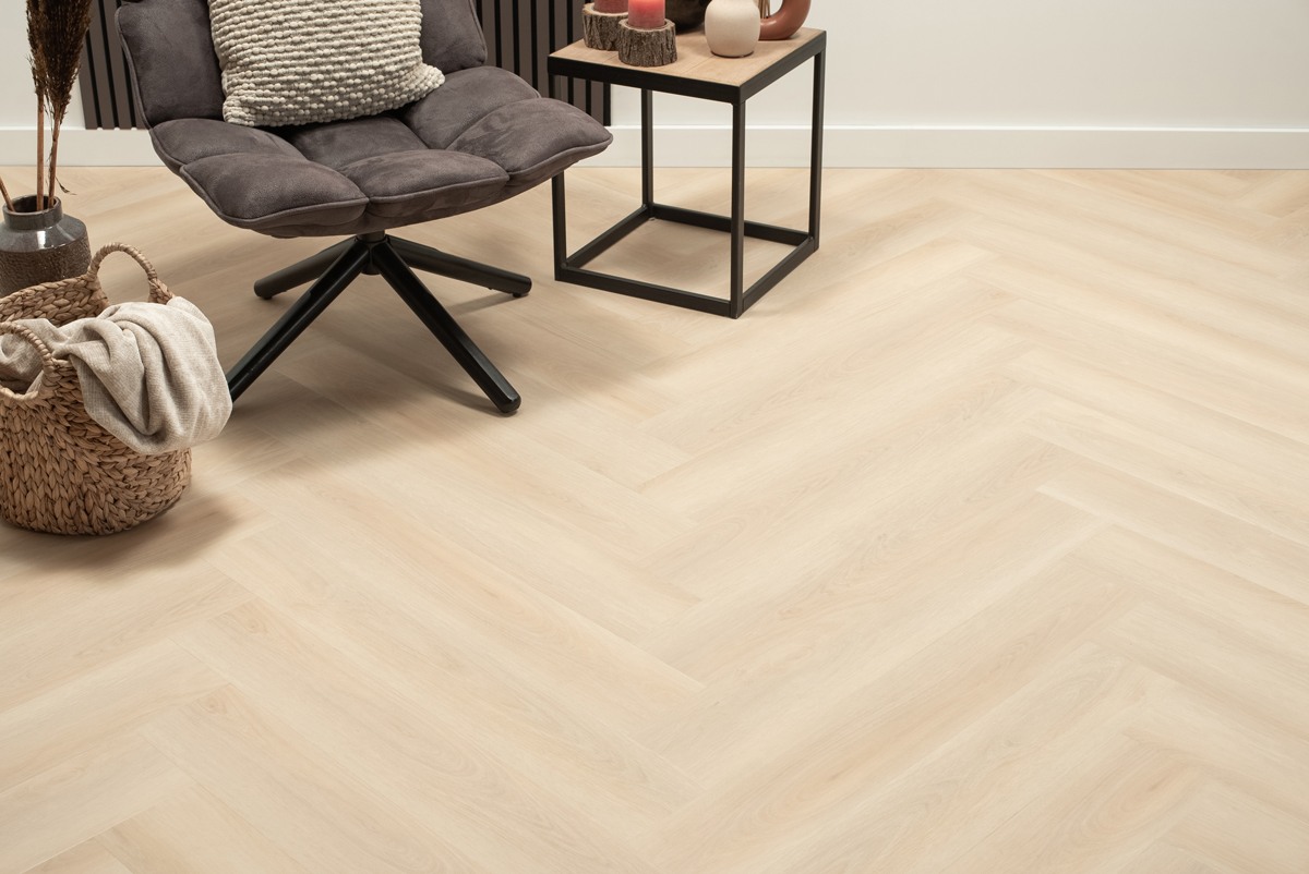 Floer Walvisgraat Click PVC – Balein Beige - Afbeelding 18