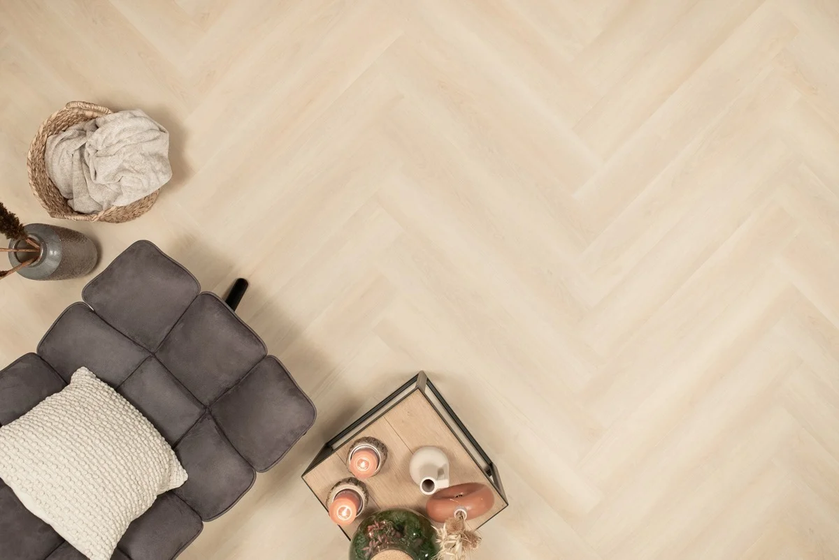 Floer Walvisgraat Click PVC – Balein Beige - Afbeelding 17